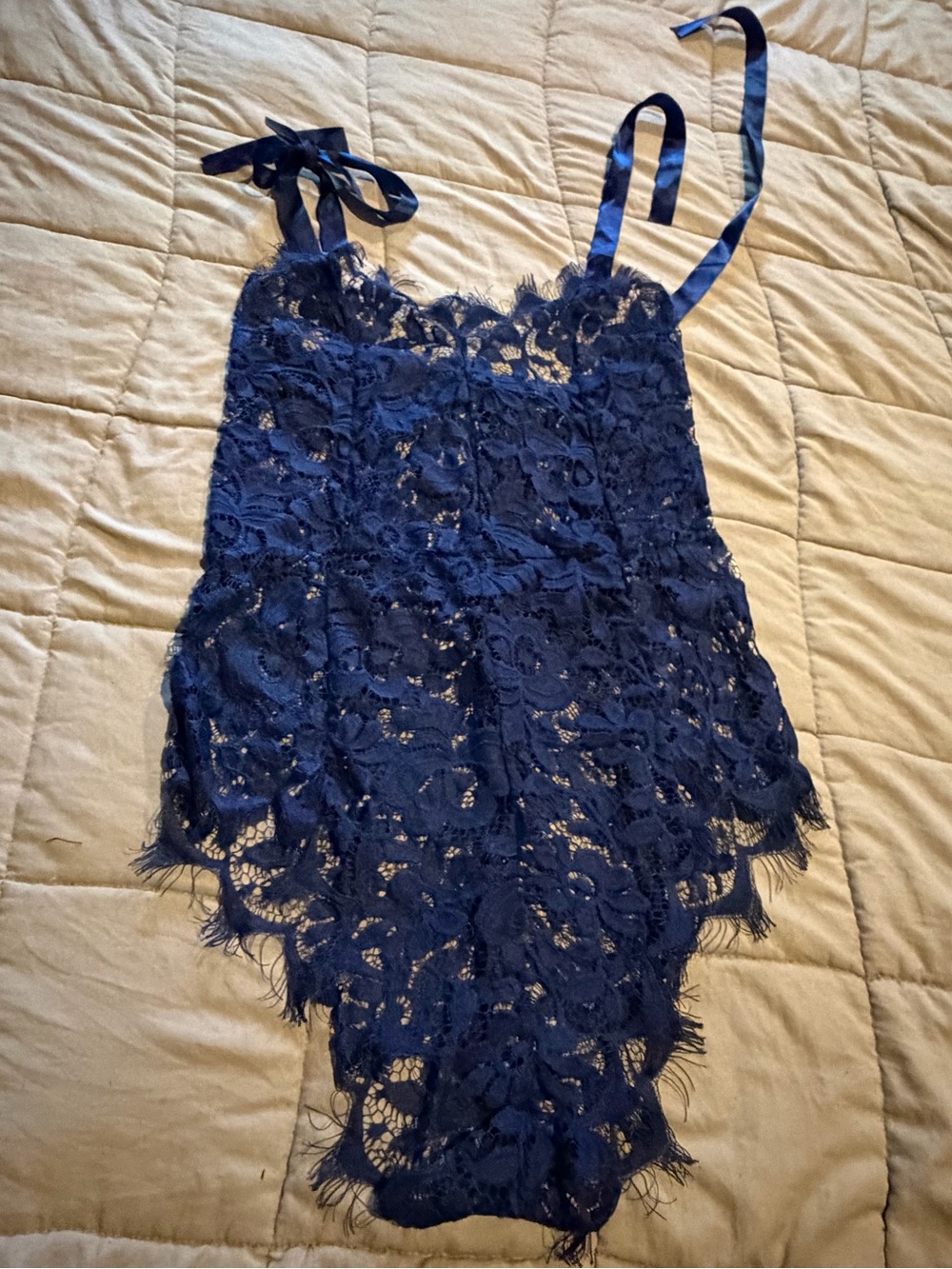 Navy Lace Camisole Bodysuit - Women Intimates & Sleepwear